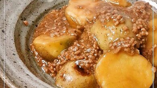 新じゃがと豚ひき肉の そぼろ煮 レシピ 作り方 By みどふぁどベシ クックパッド