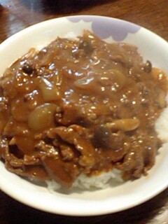 ミートソースでなんちゃってハヤシライス