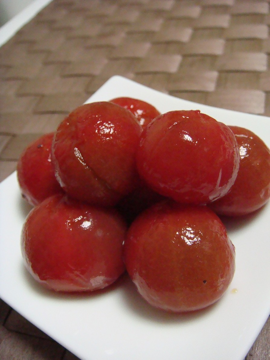 ☆真っ赤なトマトの甘～い麺つゆ浅漬け☆の画像