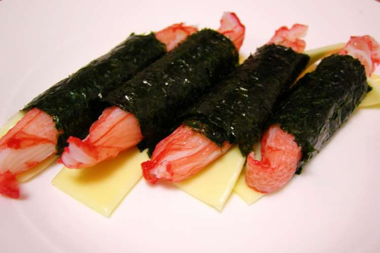 さっとおつまみ カニカマの海苔チーズ巻き レシピ 作り方 By あきこっこー クックパッド 簡単おいしいみんなのレシピが360万品