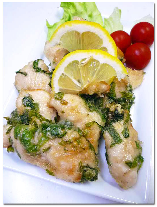 ごままぶし焼き鶏ささみのレシピ