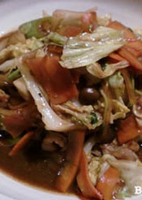 豚肉とたっぷり野菜のテンメンジャン炒め