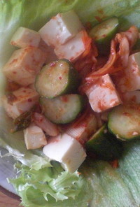 簡単豆腐の韓国風サラダ