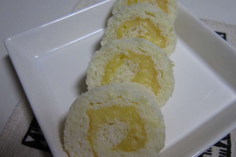 卵1個で白いミニカスタードロールケーキ レシピ 作り方 By ふわっふわっ クックパッド