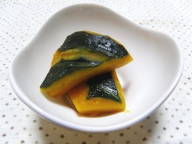 簡単レンジでチン!! かぼちゃの煮物