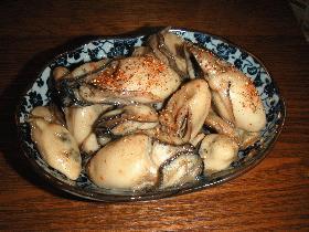 牡蛎(かき)のピリ辛煮