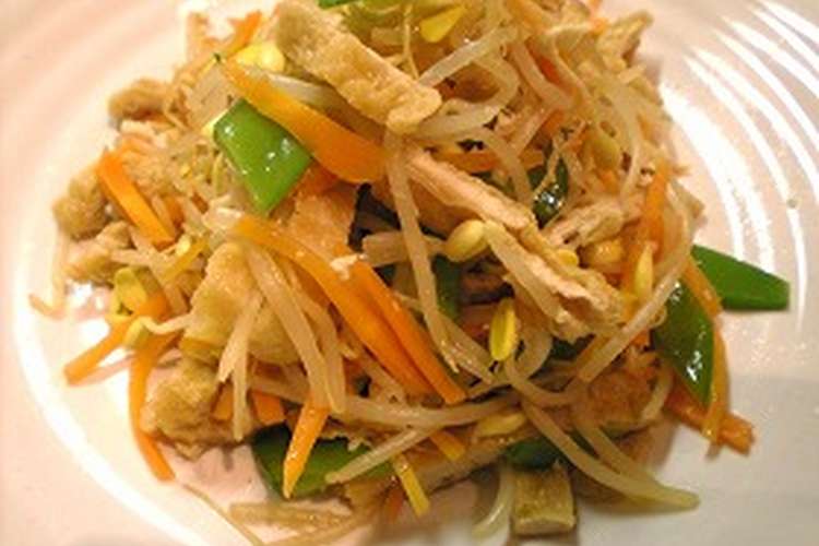 絹さや入り 豆もやしの煮物 レシピ 作り方 By ぼじょこ クックパッド