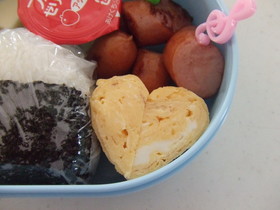 お弁当 ハート❤玉子焼き(卵焼き)