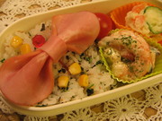 そのまま1枚♥でかハムりぼん(キャラ弁)の写真