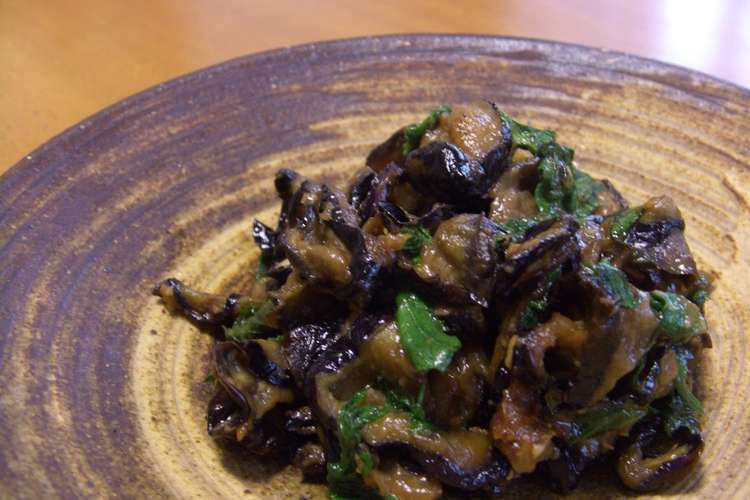 干し茄子の味噌炒め レシピ 作り方 By Chiyotake クックパッド 簡単おいしいみんなのレシピが353万品