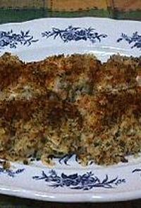 牡蠣のガーリックパン粉焼き