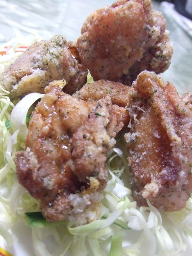 鶏の和風唐揚げ～青海苔しそ風味～の写真