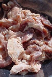 豚ホルモンと豚サガリの下味の付け方