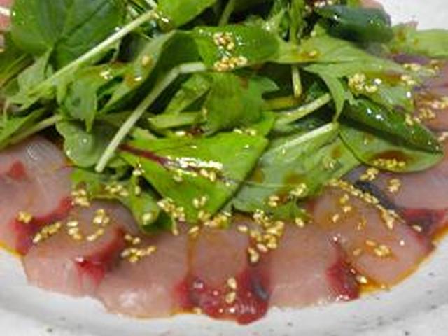 いなだの韓国風カルパッチョ レシピ 作り方 By ゆなママ クックパッド