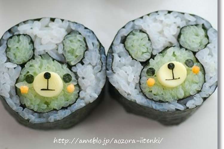 運動会 行楽くまさんの海苔巻き キャラ弁 レシピ 作り方 By ママのお母さん クックパッド 簡単おいしいみんなのレシピが361万品