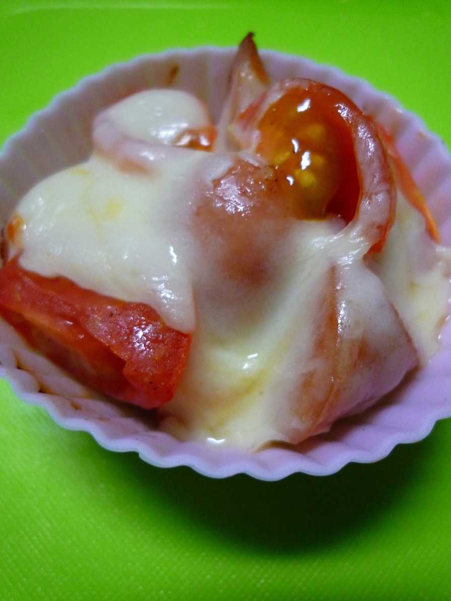 簡単お弁当おかず④☆トマトウインナー焼きの画像