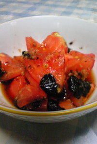 トマトの海苔まみれ 生姜風味