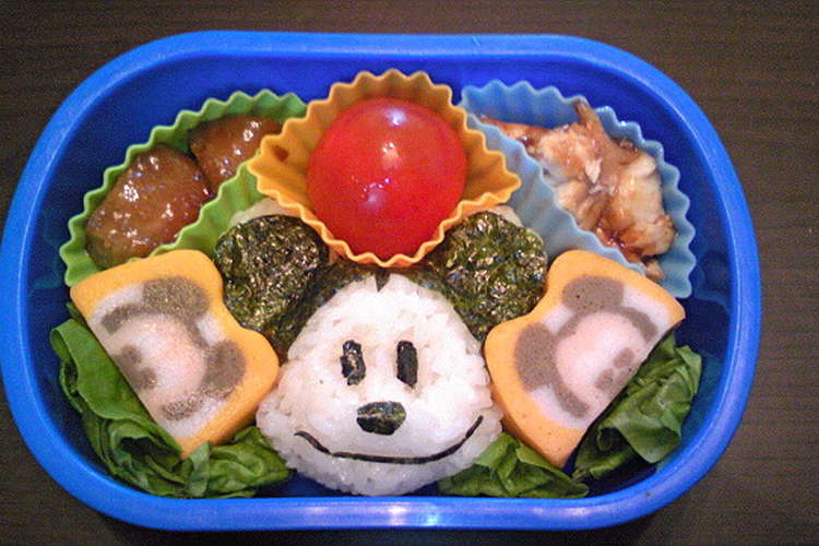 簡単キャラ弁 ミッキーマウス レシピ 作り方 By まいmama777 クックパッド