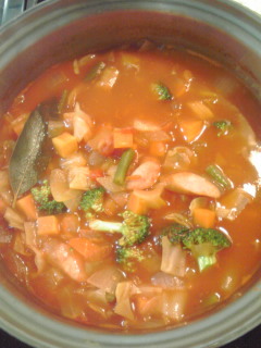 トマト＆野菜のぴり辛スープの画像