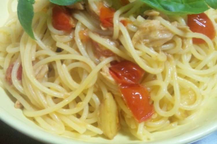 絶品 ミニトマトとツナのパスタ レシピ 作り方 By Pupuka クックパッド 簡単おいしいみんなのレシピが349万品