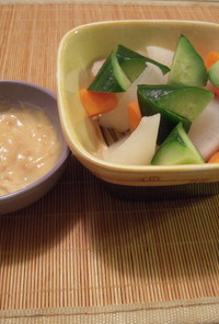 温野菜の味噌マヨソース