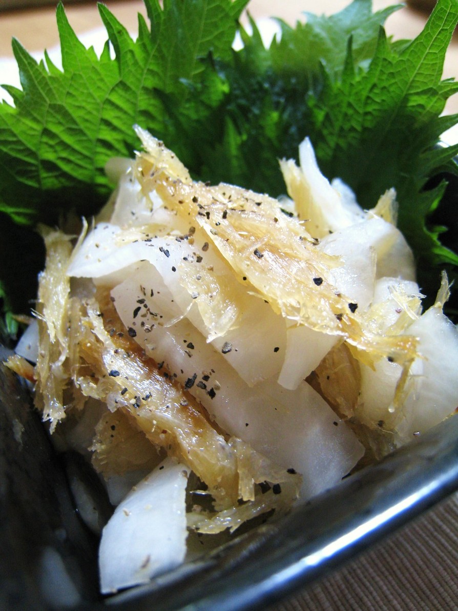 おつまみに♬干し鱈と大根の甘酢漬け❤の画像