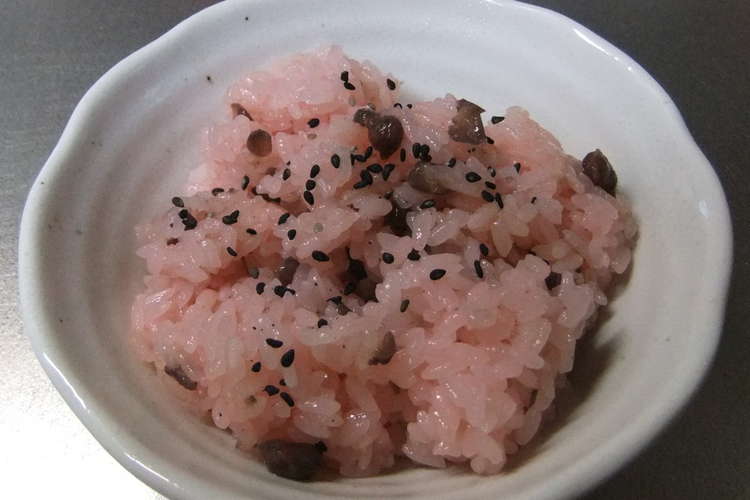 炊飯器で 北海道の甘納豆のお赤飯 レシピ 作り方 By 漁師の嫁っこ クックパッド