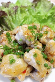 鶏もも肉マヨネーズ焼き ゆずこしょう風味の写真