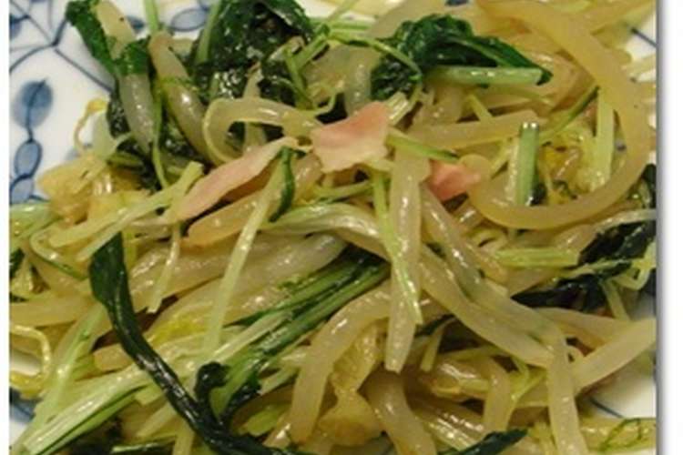 水菜ともやしベーコンの炒め物 レシピ 作り方 By P Okan クックパッド 簡単おいしいみんなのレシピが355万品