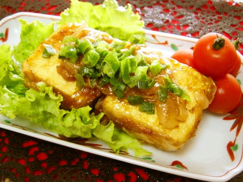 濃厚✿豆腐の玉葱ソースステーキの画像