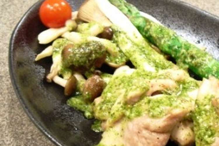 鶏肉のオーブン焼き バジルソース レシピ 作り方 By Smamy クックパッド 簡単おいしいみんなのレシピが360万品