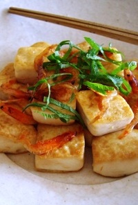 豆腐と桜海老のナンプラー炒め