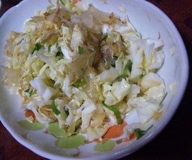 春キャベツのおかかサラダ