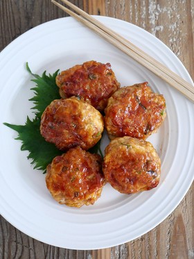 はんぺんでふっくら♪照り焼きつくね