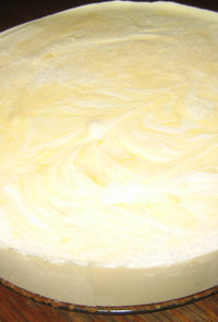冷凍マンゴーのマーブルチーズケーキ