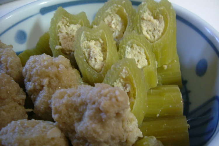 秋田フキの肉詰め煮 レシピ 作り方 By マダムアッコ クックパッド