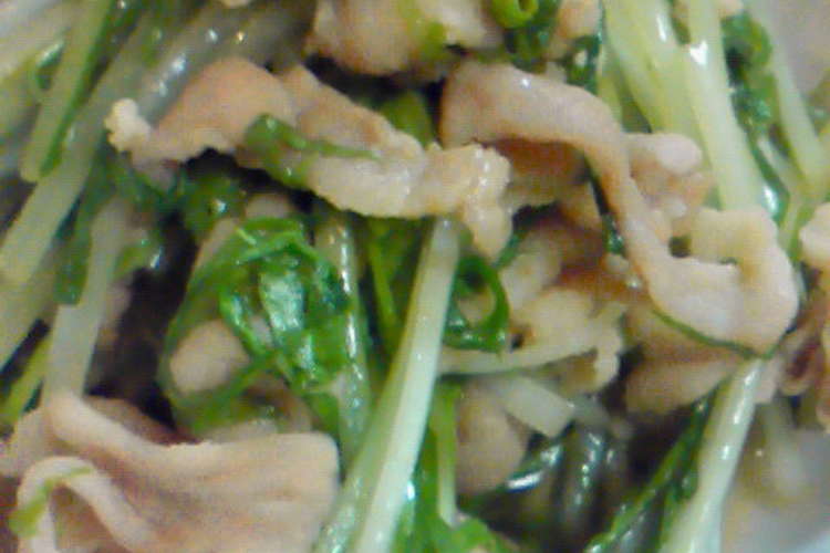 水菜と豚肉の和風さっと炒め レシピ 作り方 By るびにゃん クックパッド 簡単おいしいみんなのレシピが353万品