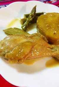 薩摩芋と鶏の醤油煮　（ペルー）