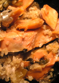 塩鮭と高菜の炒飯