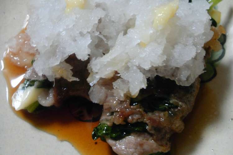おろしポン酢で食べる 野菜チーズ豚巻き レシピ 作り方 By ばんびふにゃ子ちゃん クックパッド 簡単おいしいみんなのレシピが365万品