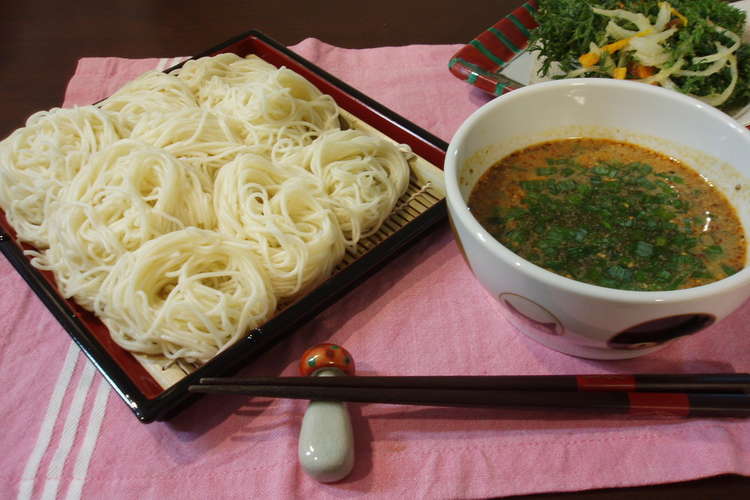 そうめん つけめん ゴマだれ麺 レシピ 作り方 By 猫柳商店 クックパッド 簡単おいしいみんなのレシピが364万品