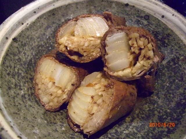 新生姜と玉ねぎの牛肉巻き（すき焼き風）の画像