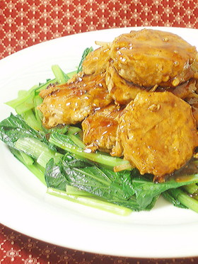 大好き♡モヤシ入り肉だんごを中華あんで♡