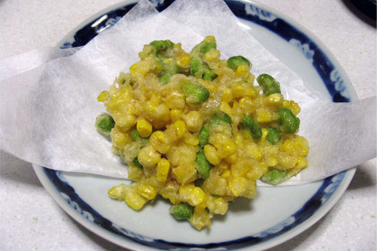 コーンと枝豆のかき揚げ レシピ 作り方 By ゆめ子ちゃん クックパッド 簡単おいしいみんなのレシピが360万品