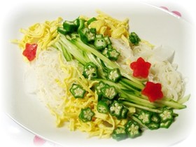 七夕仕様☆「天の川そうめん」