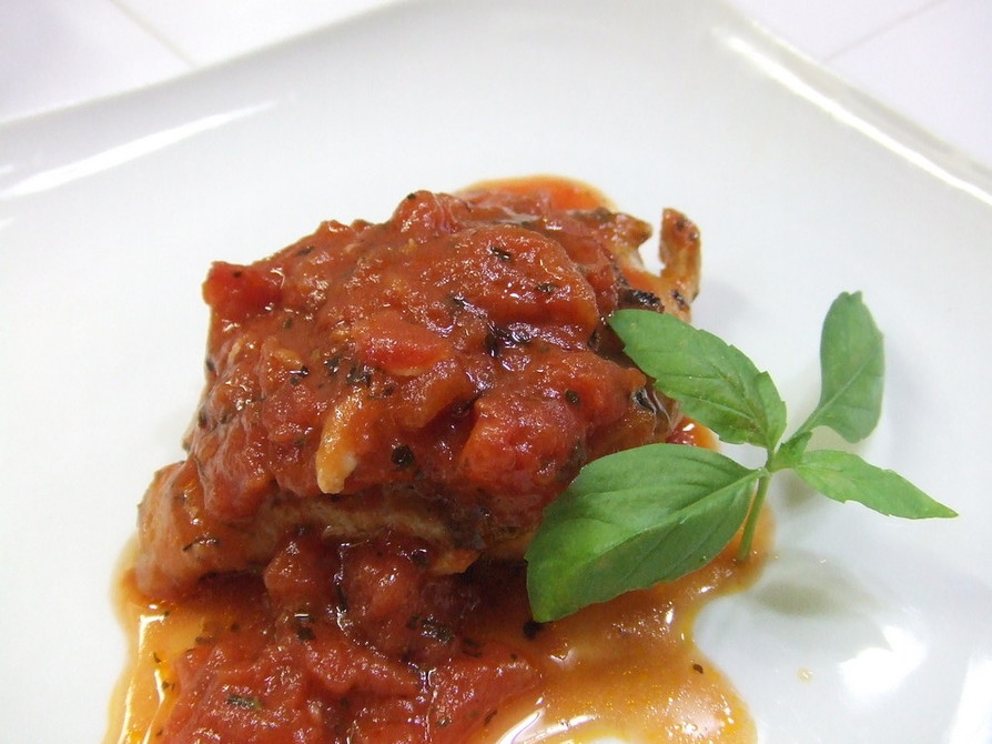簡単本格イタリアン☆チキンのトマト煮込みの画像