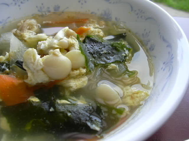 和風だしで韓国風野菜スープの画像