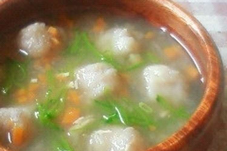 離乳食後期 蓮根団子汁 レシピ 作り方 By 桃のやさしい薫り クックパッド 簡単おいしいみんなのレシピが366万品