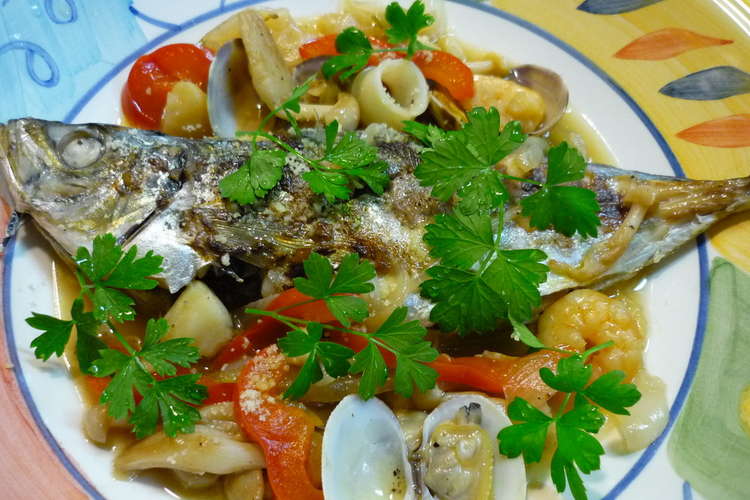 フライパンで簡単 アジのアクアパッツァ レシピ 作り方 By Fumomoyo クックパッド 簡単おいしいみんなのレシピが378万品