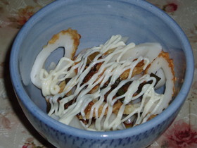 簡単 お弁当に ちくわマヨ醤油